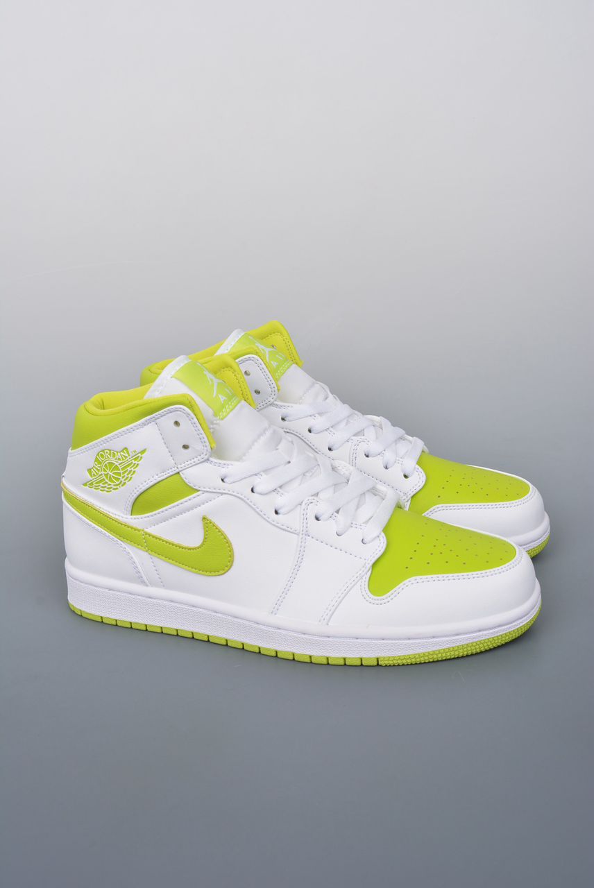 Air Jordan mid white lime