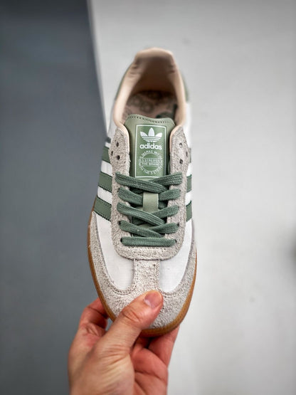 Adidas samba OG cloud white silver green